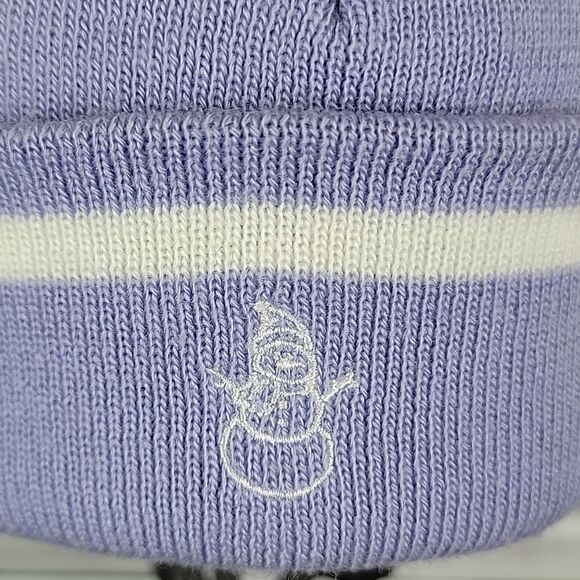 Knitted beanie with snowman - Picture 2 of 7